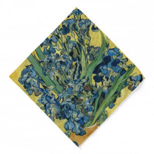 Vase with Irises by Van Gogh - Still Life Bandana