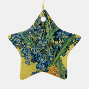 Vase with Irises by Van Gogh - Still Life Ceramic Ornament