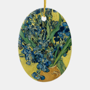 Vase with Irises by Van Gogh - Still Life Ceramic Ornament