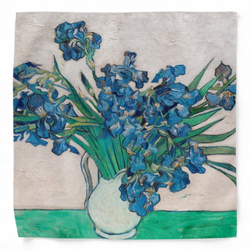 Vase with Irises Van Gogh Bandana