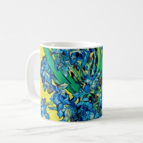 Vase with Irises Van Gogh Coffee Mug