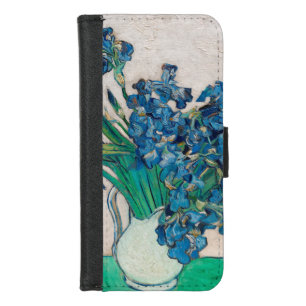 Vase with Irises, Van Gogh iPhone 8/7 Wallet Case
