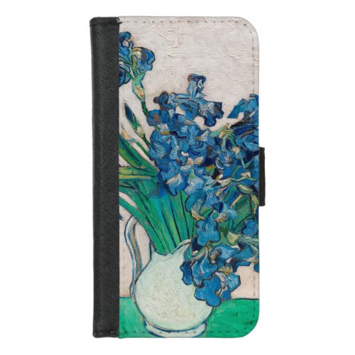 Vase with Irises Van Gogh iPhone 87 Wallet Case