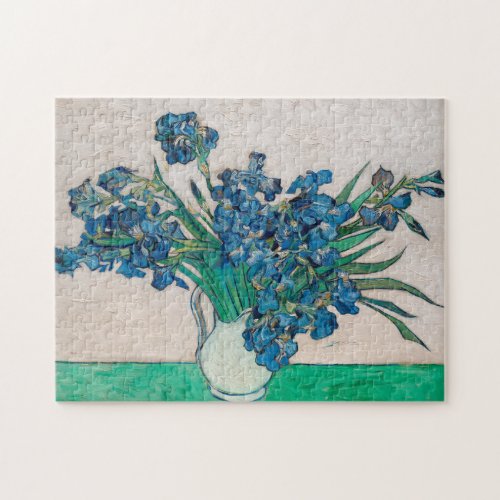 Vase with Irises Van Gogh Jigsaw Puzzle