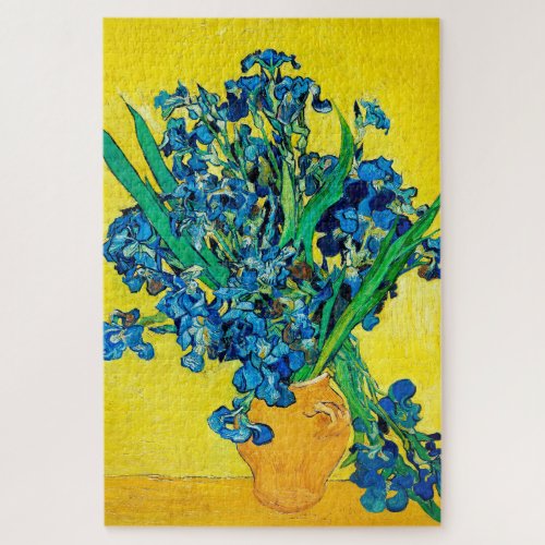Vase with Irises Van Gogh Jigsaw Puzzle