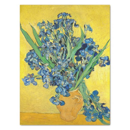 Vase with Irises  Vincent Van Gogh Decoupage Tissue Paper