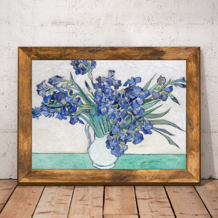 Vase with Irises Vincent van Gogh Poster