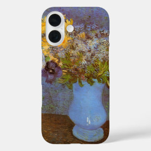 Vase with Lilacs and Daisies by Vincent van Gogh iPhone 16 Case