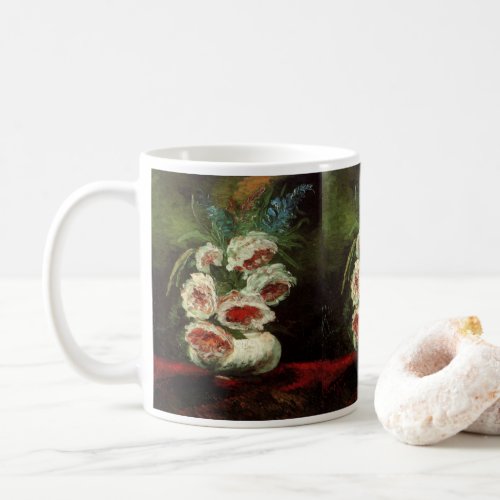 Vase with Peonies by Vincent van Gogh Coffee Mug