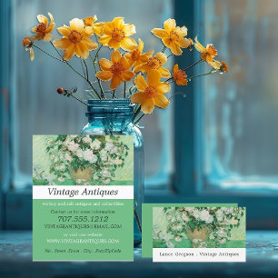Vase with Pink Roses, Van Gogh, Antique Shop Flyer
