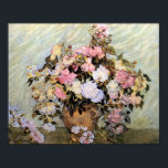 Vase with Pink Roses Van Gogh Fine Art Poster<br><div class="desc">Vincent Willem van Gogh (30 March 1853 – 29 July 1890) was a Dutch Post-Impressionist artist. Some of his paintings are now among the world's best known,  most popular and expensive works of art. 

 Oil on canvas,  71 x 90 cm. National Gallery,  Washington DC.</div>