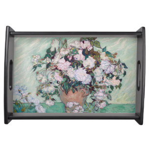 Vase with Pink Roses, Van Gogh Serving Tray
