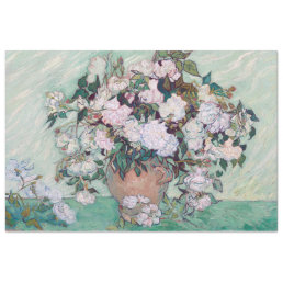 Vase with Pink Roses, Van Gogh Tissue Paper