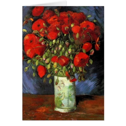 Vase with Red Poppies by Van Gogh