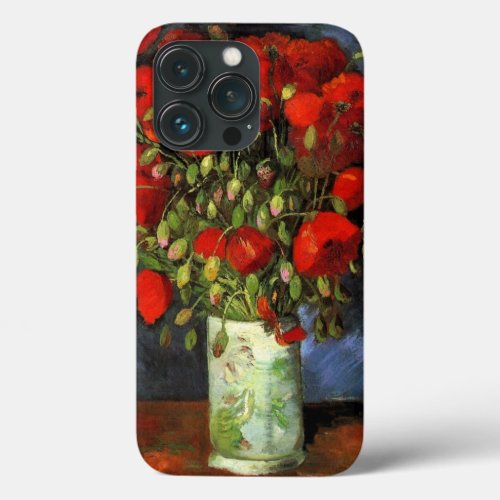 Vase with Red Poppies by Vincent van Gogh iPhone 13 Pro Case
