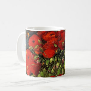 Vase with Red Poppies by Vincent Van Gogh Coffee Mug