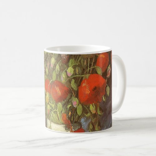 Vase with Red Poppies by Vincent van Gogh Coffee Mug