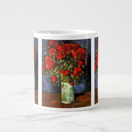 Vase with Red Poppies by Vincent van Gogh Giant Coffee Mug