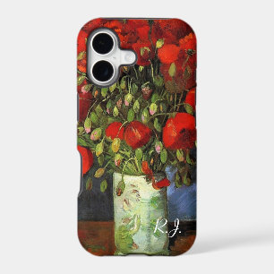 Vase with Red Poppies by Vincent van Gogh. iPhone 17 Case