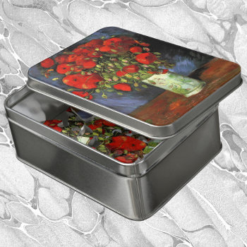 Vase With Red Poppies By Vincent Van Gogh Jigsaw Puzzle by VanGogh_Gallery at Zazzle