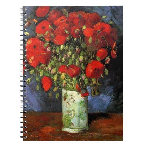 Vase with Red Poppies by Vincent van Gogh Notebook