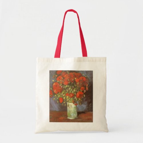 Vase with Red Poppies by Vincent van Gogh Tote Bag