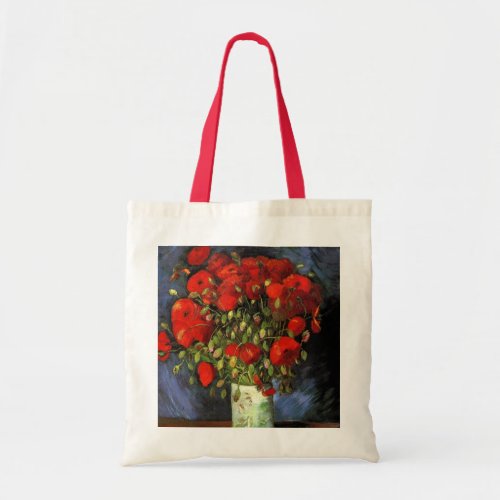 Vase with Red Poppies by Vincent van Gogh Tote Bag