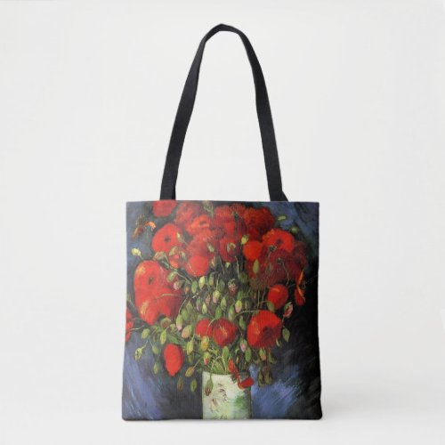 Vase with Red Poppies by Vincent van Gogh Tote Bag