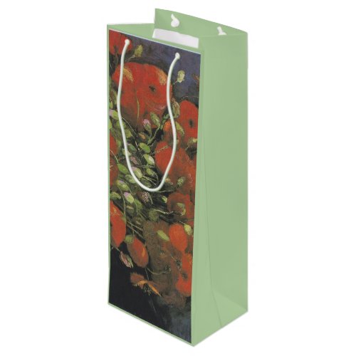 Vase with Red Poppies by Vincent van Gogh Wine Gift Bag