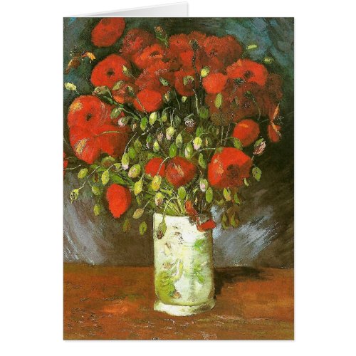 Vase With Red Poppies F279 Van Gogh Fine Art