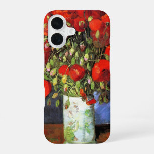 Vase with Red Poppies painting by Van Gogh iPhone 16 Case