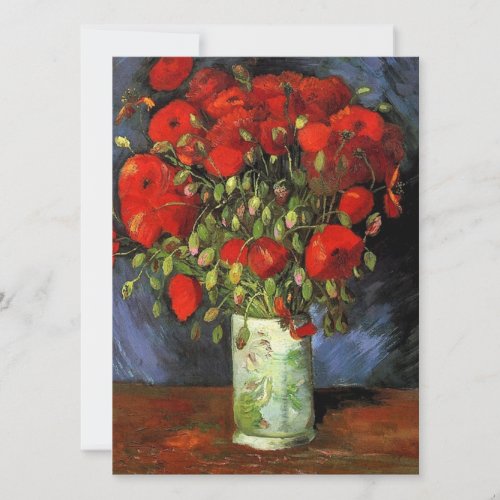 Vase with Red Poppies Vincent van Gogh