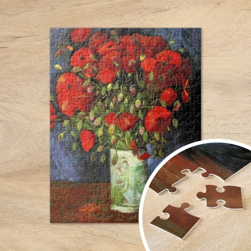 Vase with Red Poppies  Vincent Van Gogh Jigsaw Puzzle