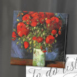 Vase with Red Poppies | Vincent Van Gogh Magnet<br><div class="desc">Vase with Red Poppies by Dutch artist Vincent Van Gogh. Original fine art painting is an oil on canvas depicting a still life of bright red flowers. 

Use the design tools to add custom text or personalize the image.</div>