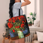 Vase with Red Poppies | Vincent Van Gogh Tote Bag<br><div class="desc">Vase with Red Poppies by Dutch artist Vincent Van Gogh. Original fine art painting is an oil on canvas depicting a still life of bright red flowers. 

Use the design tools to add custom text or personalize the image.</div>