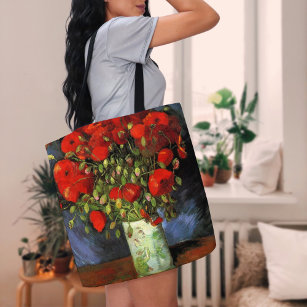 Vase with Red Poppies   Vincent Van Gogh Tote Bag