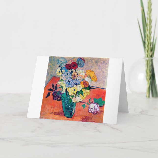 Vase with Roses and Anemones, Van Gogh Card (Front)