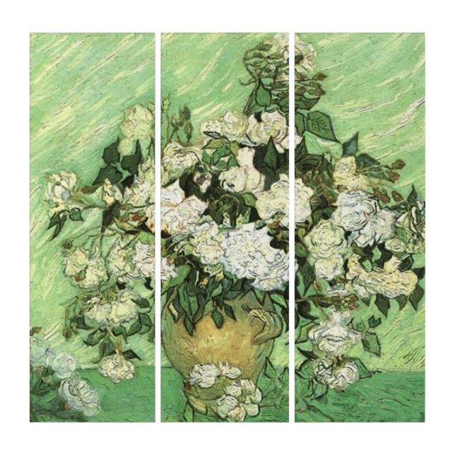 Vase with Roses by van Gogh Triptych (Front)