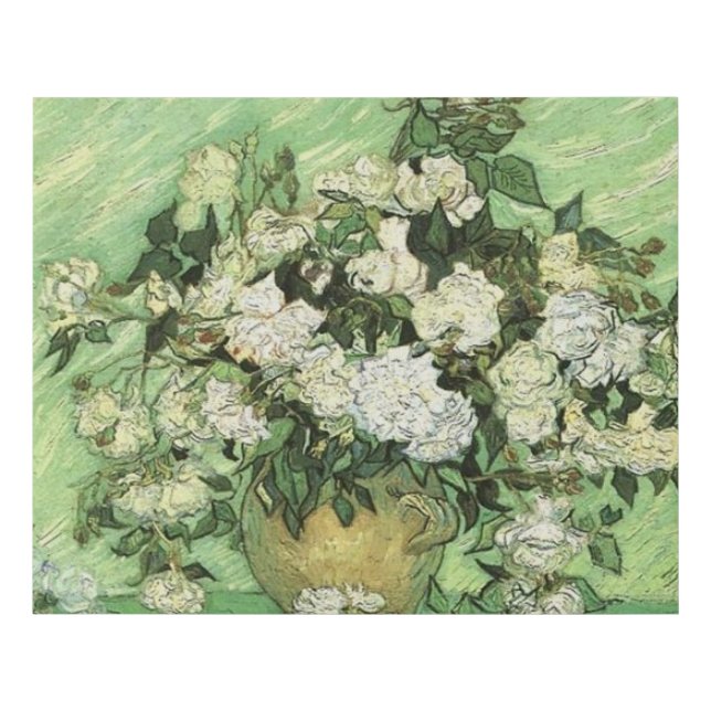 Vase with Roses by van Gogh Wrapped Canvas (Front)