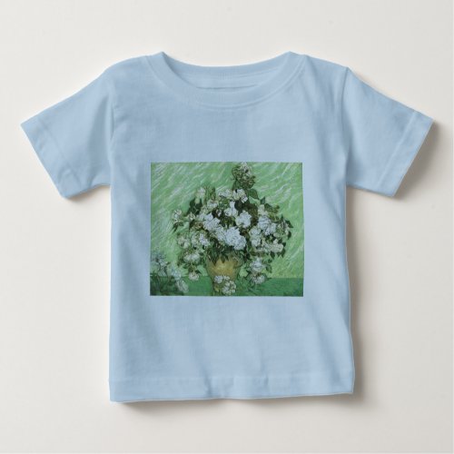 Vase with Roses _ Van Gogh Baby T_Shirt