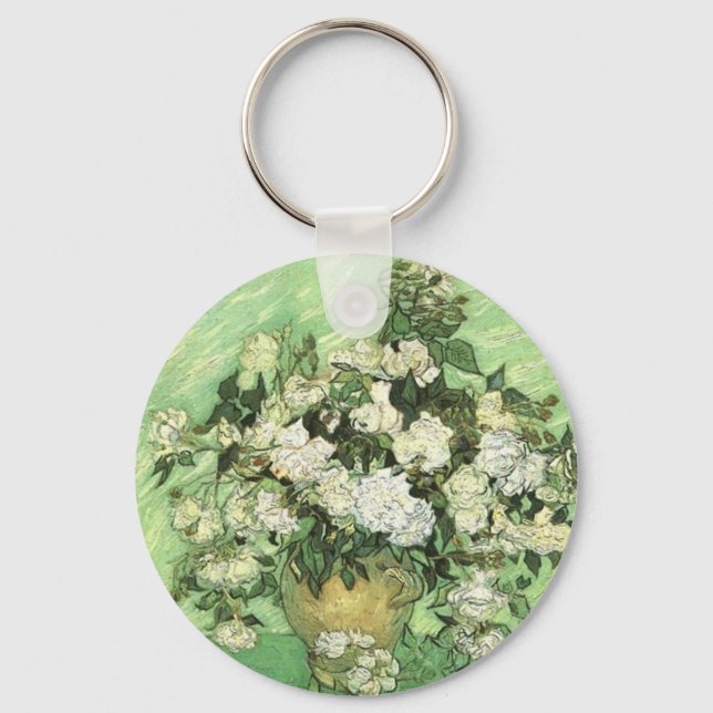 Vase with Roses - Van Gogh Keychain (Front)