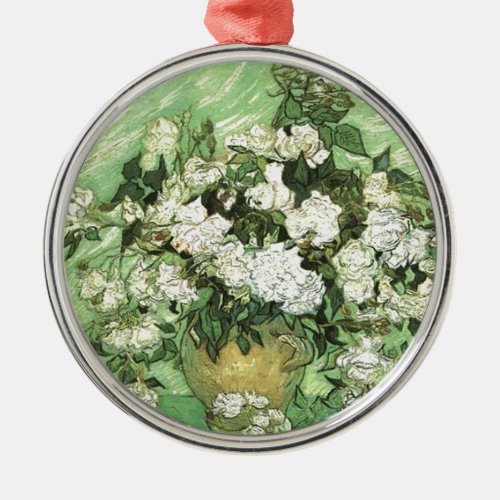 Vase with Roses _ Van Gogh Metal Ornament