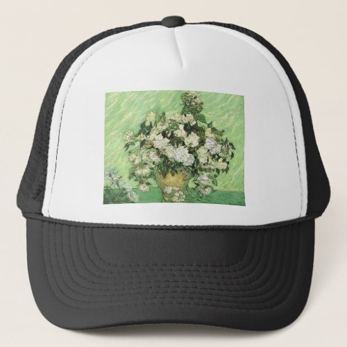 Vase with Roses _ Van Gogh Trucker Hat