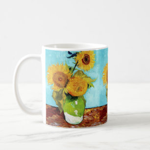 Vase with Three Sunflowers (1888) Vincent Van Gogh Coffee Mug