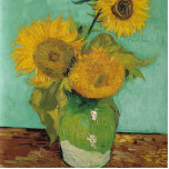 Vase with three sunflowers, Vincent van Gogh Statuette<br><div class="desc">Vase with three sunflowers,  Vincent van Gogh</div>