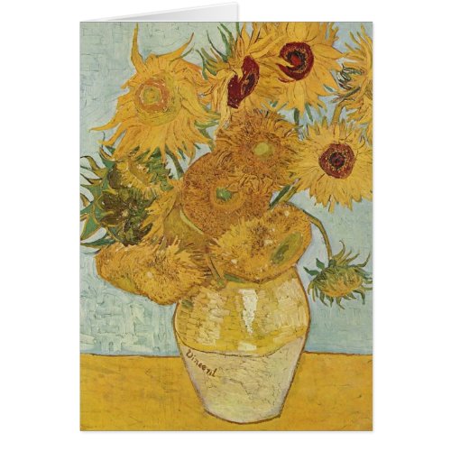 Vase with Twelve Sunflowers by Van Gogh