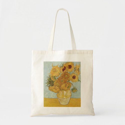 Vase with Twelve Sunflowers by Van Gogh Tote Bag