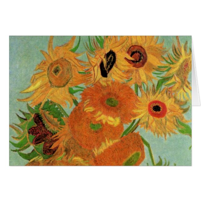 Vase with Twelve Sunflowers by Vincent van Gogh (Front Horizontal)