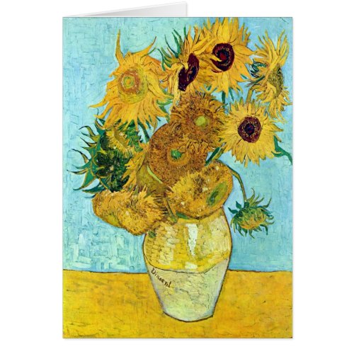 Vase With Twelve Sunflowers By Vincent Van Gogh