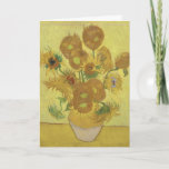 Vase with Twelve Sunflowers by Vincent van Gogh Card